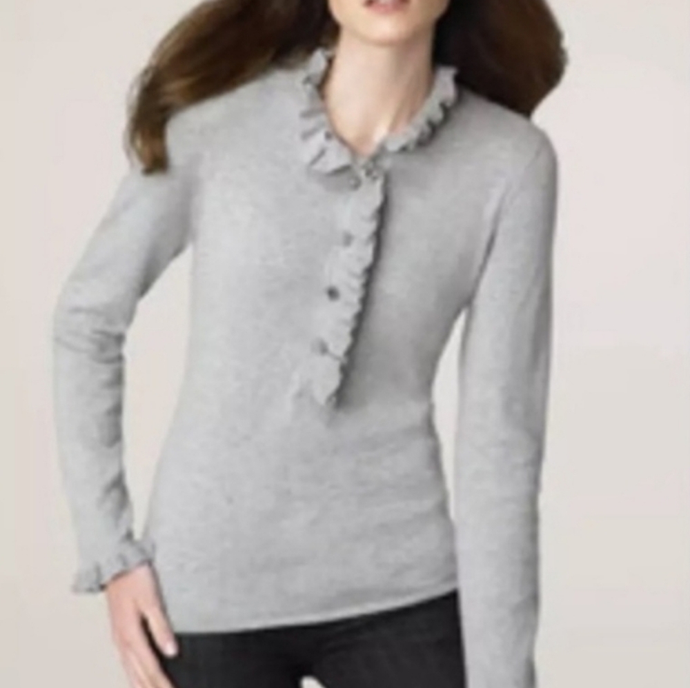 Tory Burch Cashmere sweater with ruffles